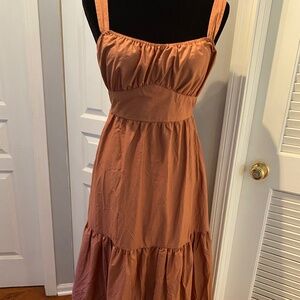 Joie 100% Cotton Rust Maxi Dress - New with tags